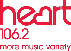 Heart 106.2 more music variety Logo